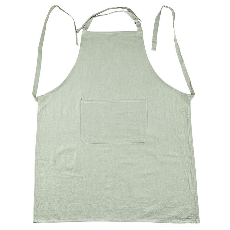 Altom Design, fartuch kuchenny z kieszonką, 100% bawełna, jasna zieleń, 65-80 cm