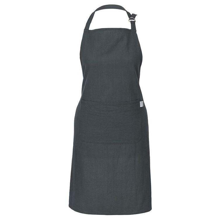 Altom Design, fartuch kuchenny z kieszonką, 65-80 cm, bawełna, 100%, grafit
