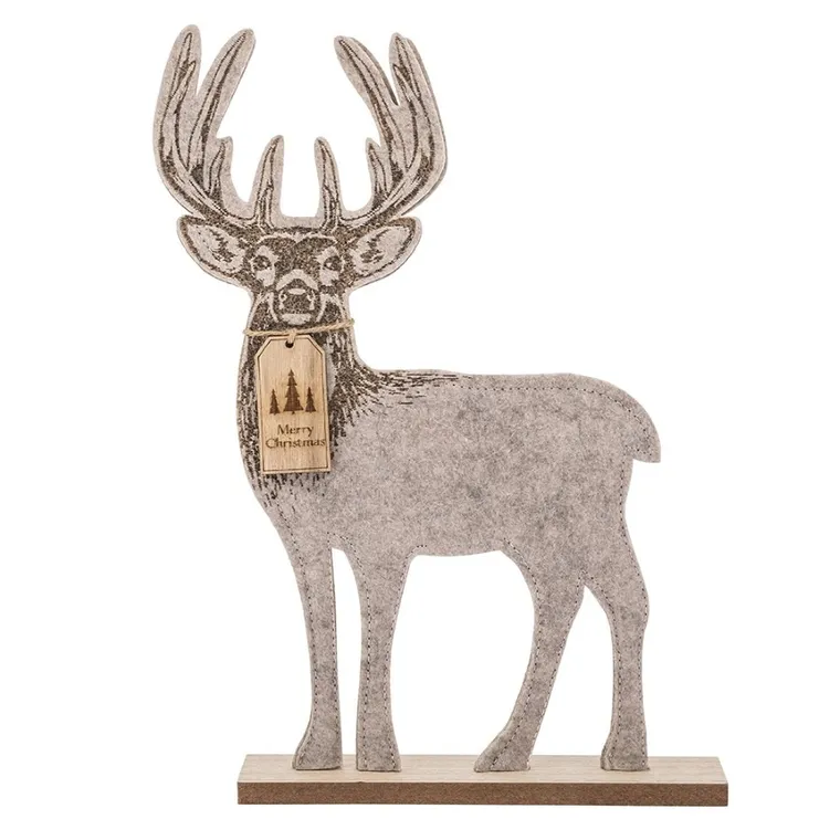 Altom Design, figurka filcowa, renifer, 18-30-5 cm