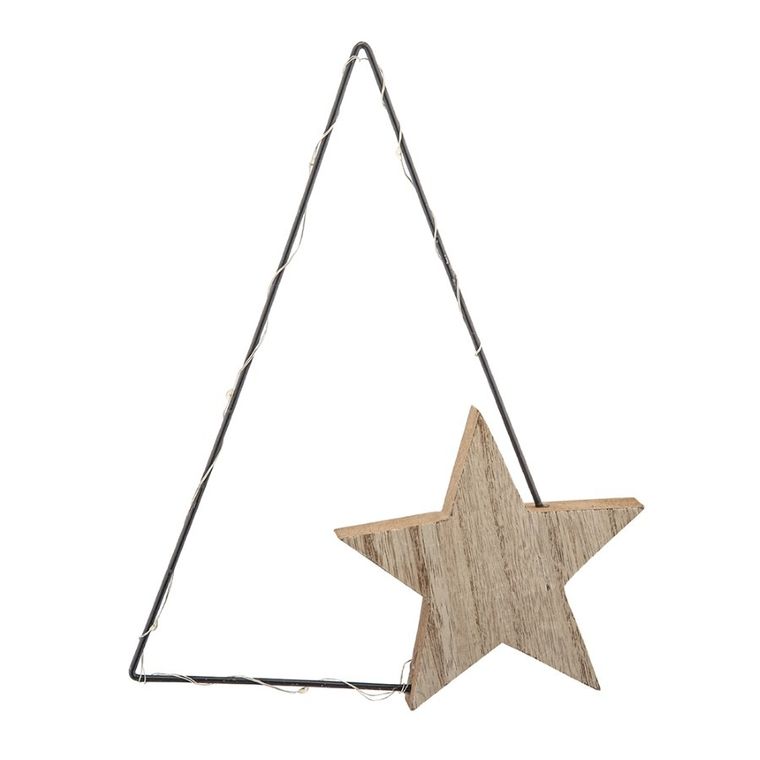 Altom Design, figurka metalowa choinka led, 13-2.5-18 cm