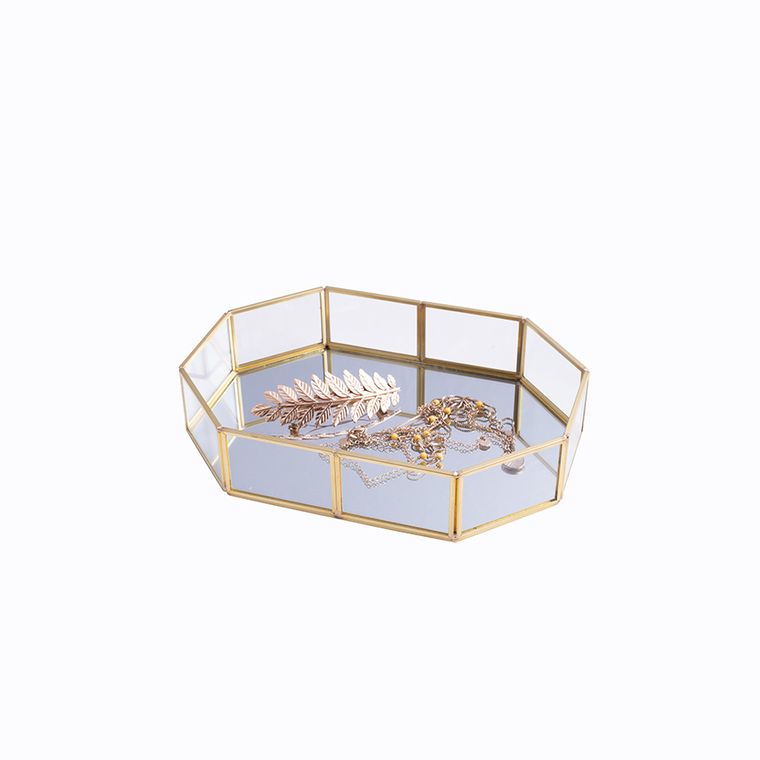 Altom Design, Golden Honey, taca z lustrem, 20-14 cm