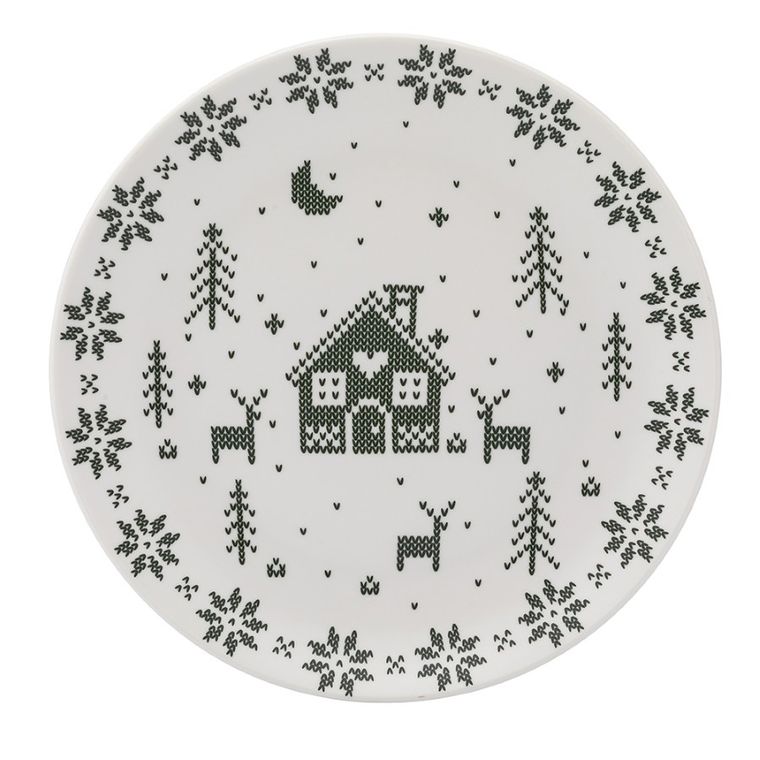 Altom Design, Grenlandia, talerz deserowy nbc, 20 cm, zielony