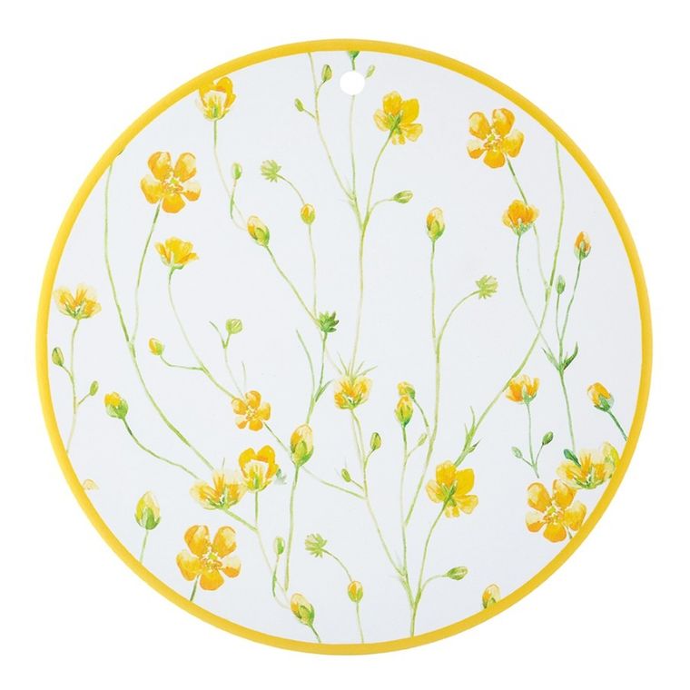 Altom Design, kaczeńce, deska ceramiczna okrągła, 20 cm