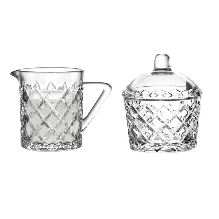 Altom Design, Karo, komplet cukiernica, 210 ml + mlecznik, 200 ml