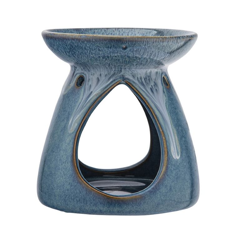 Altom Design, kominek zapachowy porcelanowy, 9.5-9.5-10.5 cm, niebieski