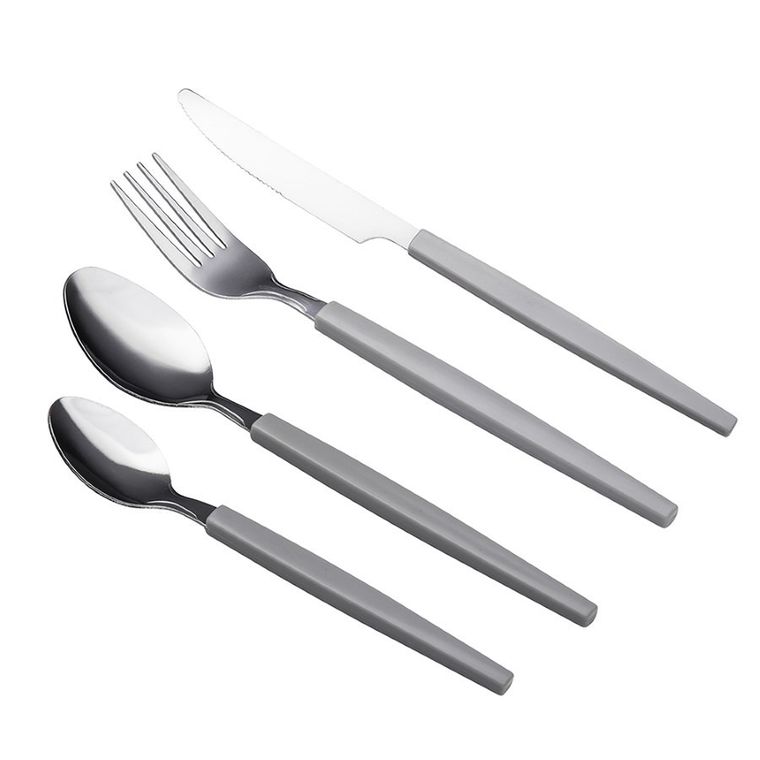 Altom Design, komplet 16 sztućców w color box, szary