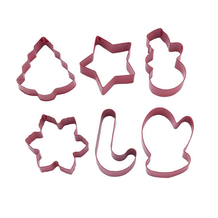 Altom Design, komplet 6 wykrawaczy nierdzewnych, Christmas Cookies