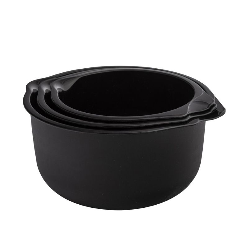 Altom Design, komplet misek, 1,5l, 2l, 3l, czarny, 3 szt.