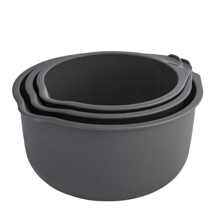 Altom Design, komplet misek, 1,5l, 2l, 3l, szary, 3 szt.