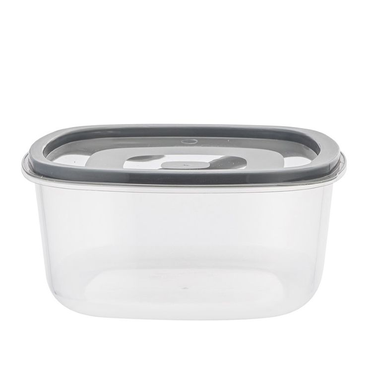 Altom Design, komplet pojemników plasikowych z pokrywkami, szary, 5 szt.