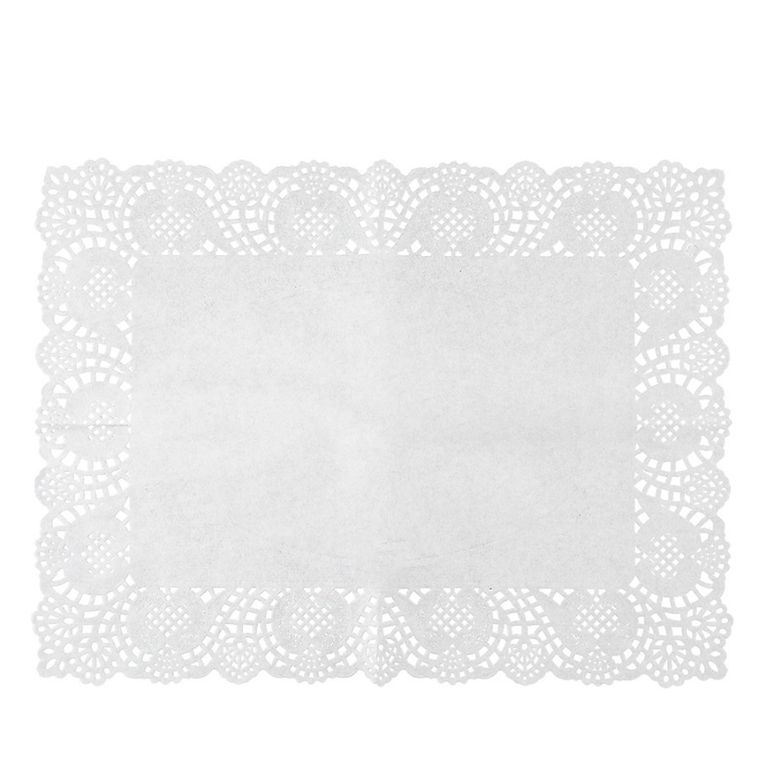 Altom Design, komplet serwetek pod ciasto, prostokątnych, papierowych, biały, 40-30 cm, 8 szt.