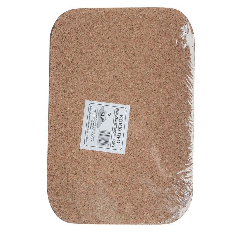 Altom Design, Korkowo, 4 podkładki prostokątne, 40-30 cm, korek naturalny