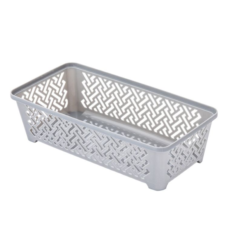 Altom Design, koszyk, 19-10-5,5 cm, szary