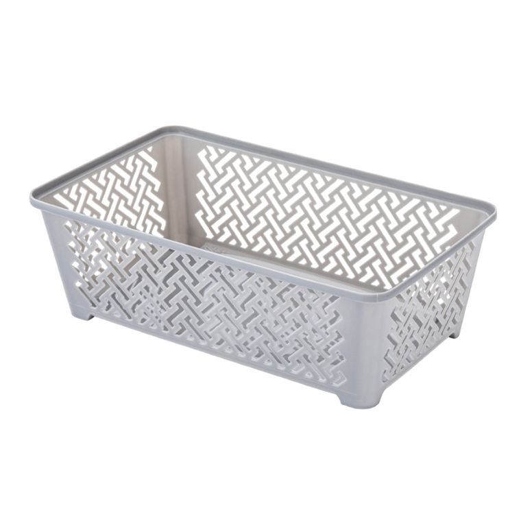 Altom Design, koszyk, 24,5-14,5-8 cm, szary