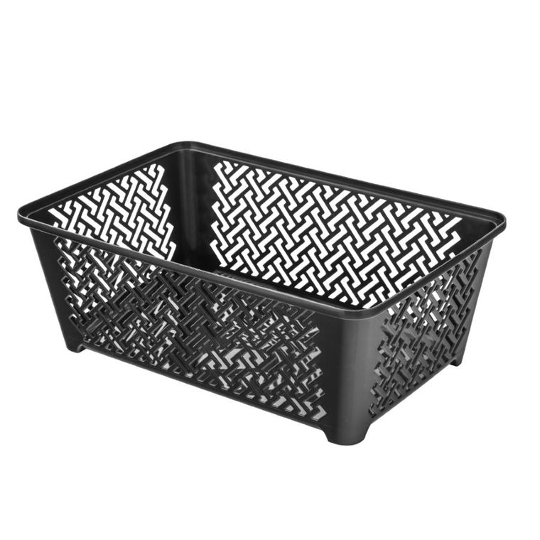 Altom Design, koszyk, 29,5-20-11 cm, czarny