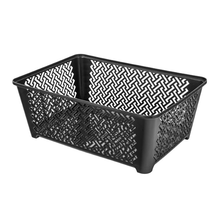 Altom Design, koszyk, 36-25-14 cm, czarny