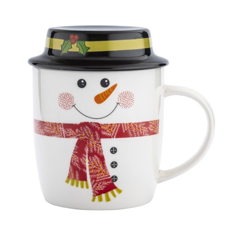 Altom Design, kubek bałwanek z pokrywką, 400 ml