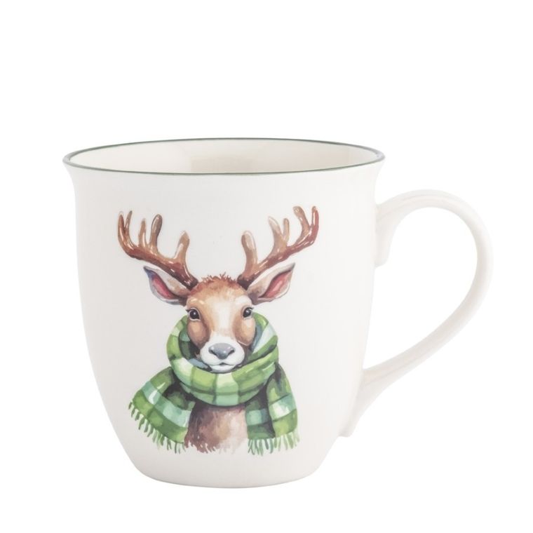 Altom Design, kubek baryłka duża, 630 ml, renifer