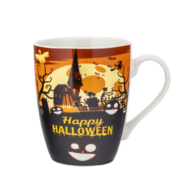 Altom Design, kubek baryłka, happy halloween, 350 ml