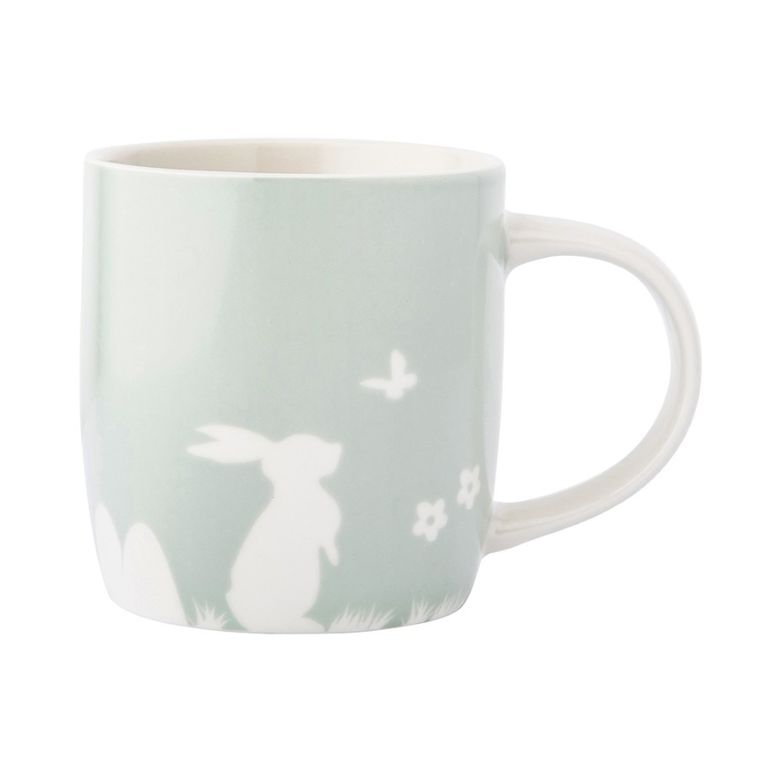 Altom Design, kubek baryłka szeroka, nbc, 360 ml, zajączek z motylem, zielony