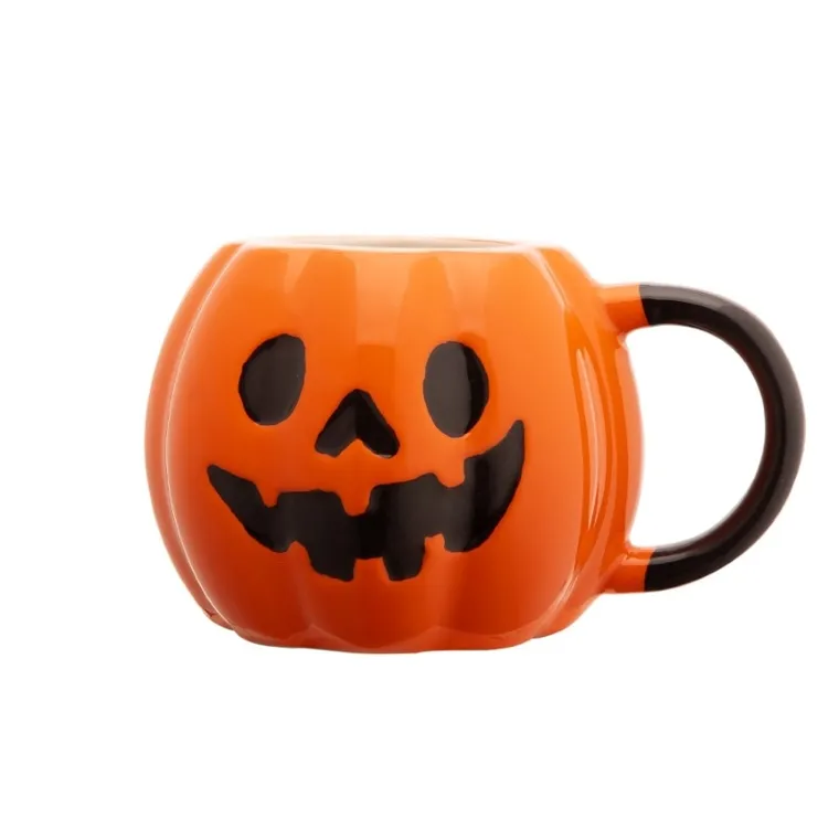 Altom Design, kubek porcelanowy, dynia halloween, 350 ml