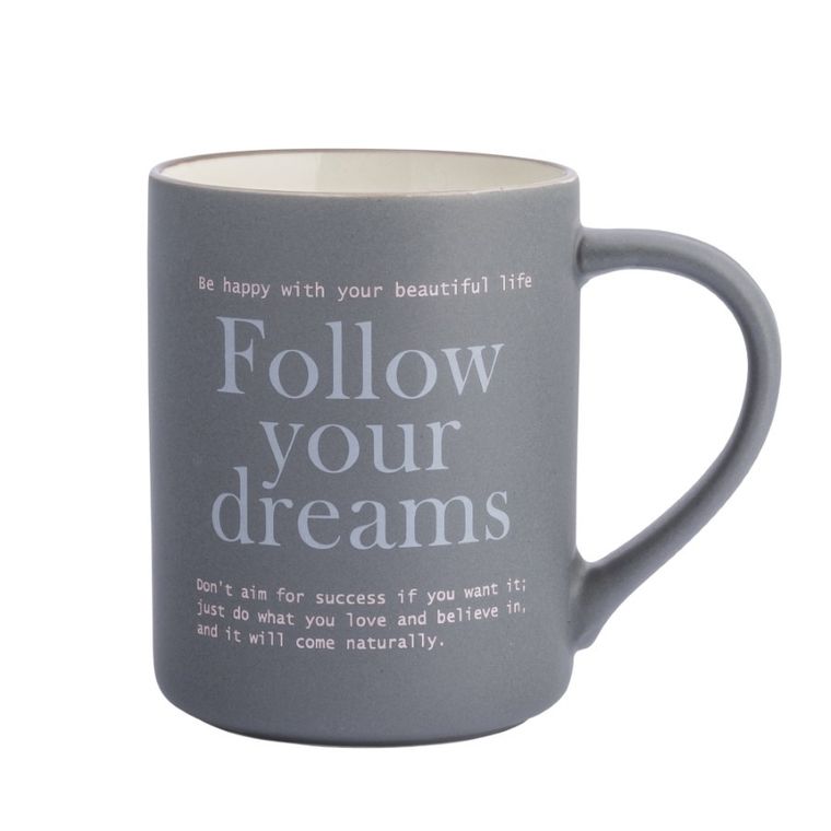 Altom Design, kubek prosty, follow your dreams, 410 ml