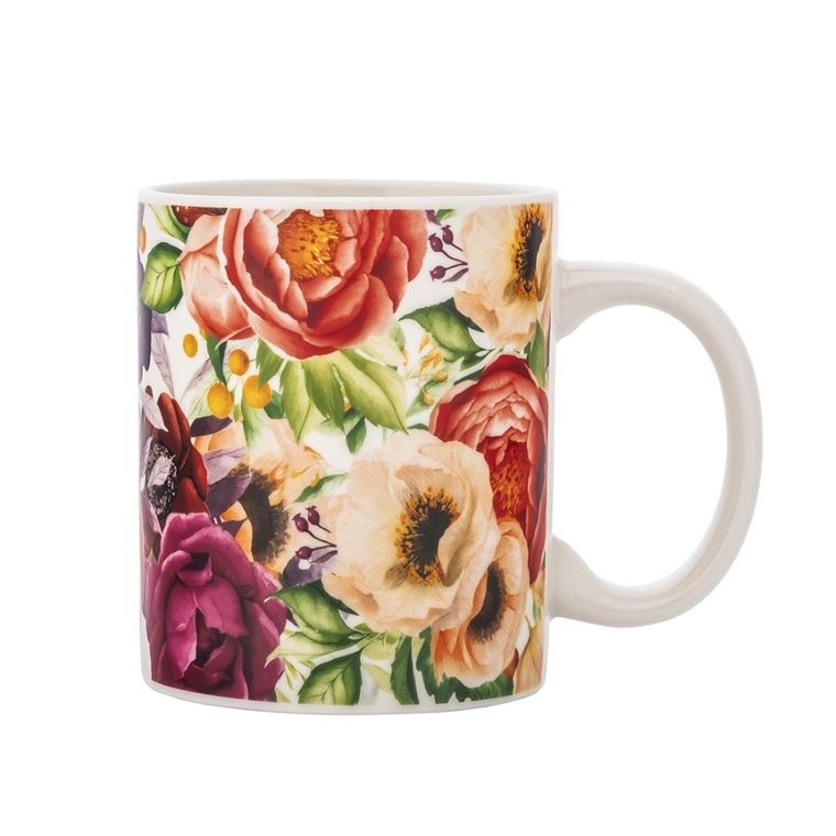 Altom Design, kubek prosty w opasce, nbc, 350 ml, anemon