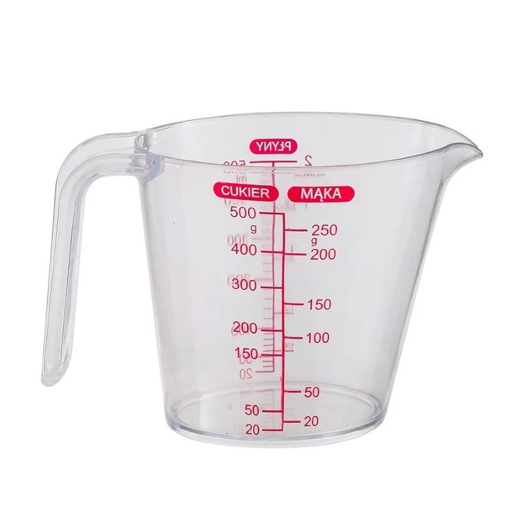 Altom Design, kubek z miarką, biały, 0,5l