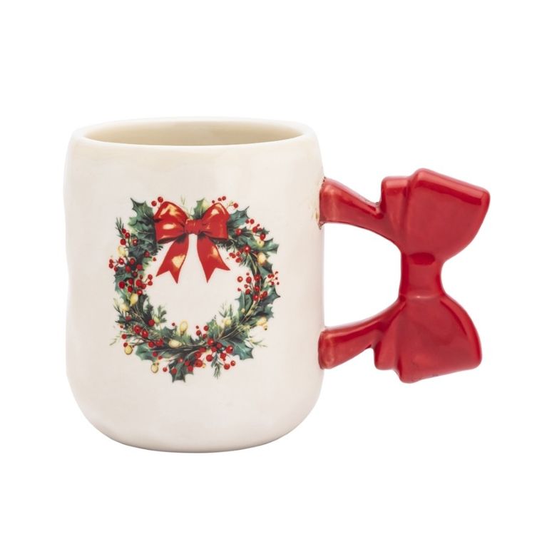 Altom Design, kubek z uchem w kształcie kokardy, 420 ml, wianek, 1