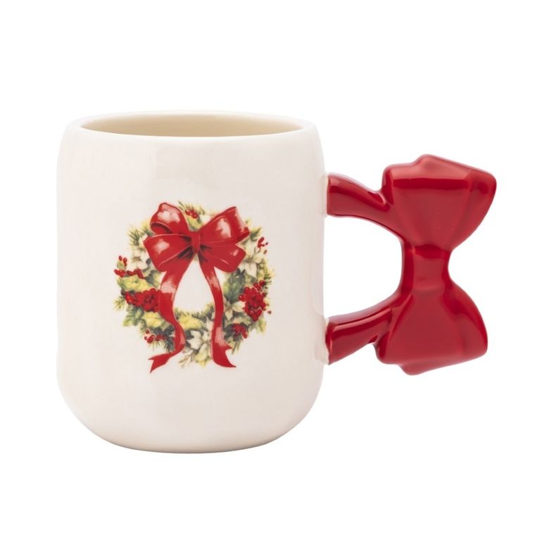 Altom Design, kubek z uchem w kształcie kokardy, 420 ml, wianek, 2