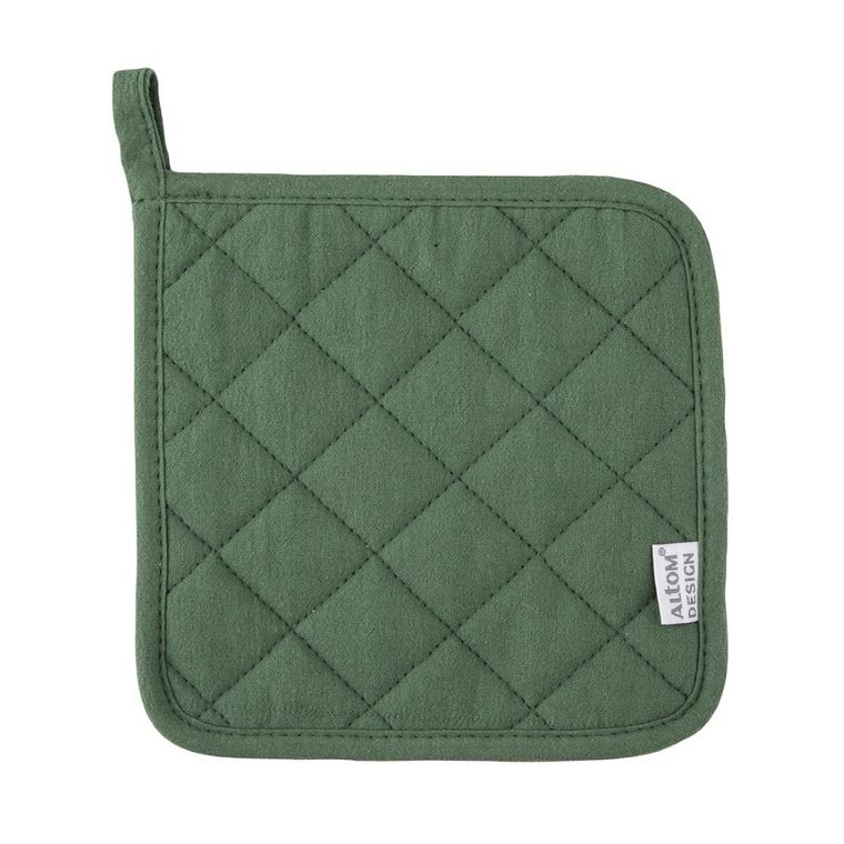 Altom Design, łapka kuchenna, 18-18 cm, 100% bawełna, zieleń