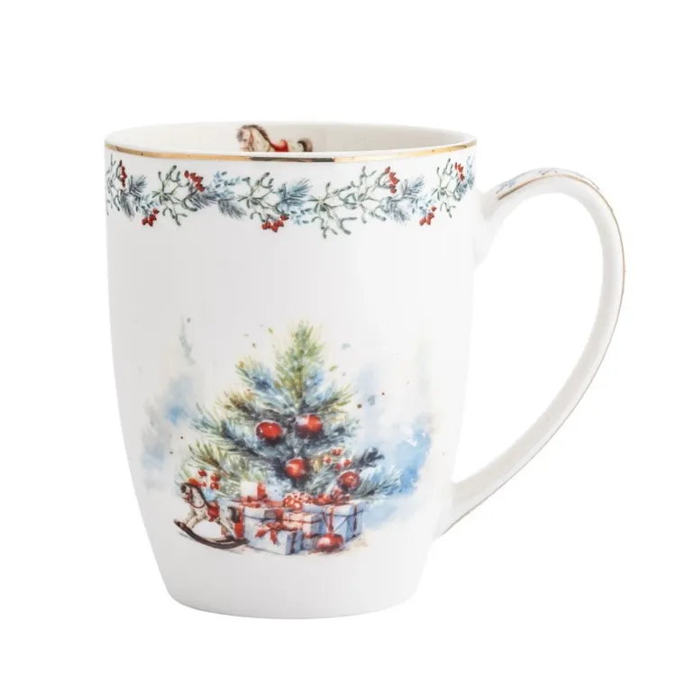 Altom Design, magia świąt kubek baryłka, 350 ml