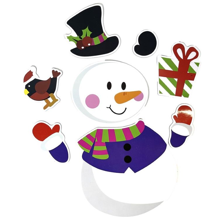 Altom Design, magnes na lodówkę, 38-38 cm, bałwan