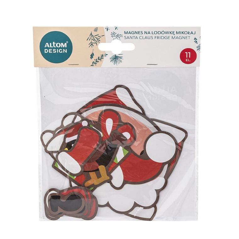 Altom Design, magnes na lodówkę, 38-38 cm, Mikołaj