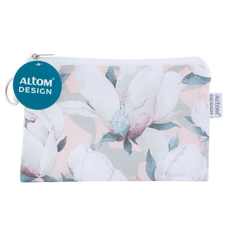 Altom Design, magnolia różowa, kosmetyczka, 12-20 cm, 100% bawełna