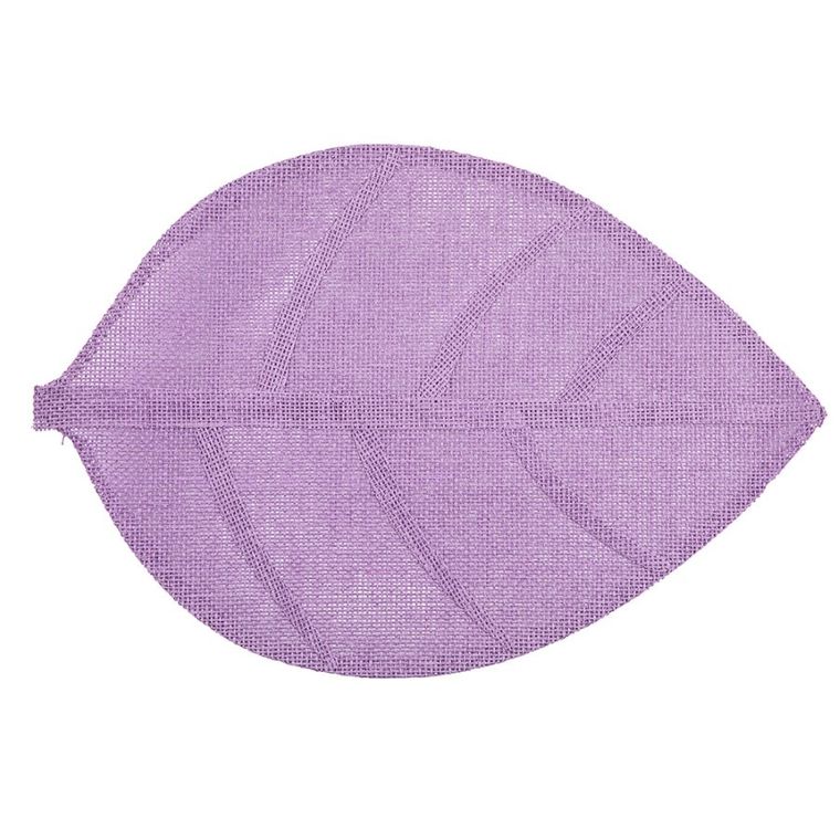 Altom Design, mata naturalna, liść, fioletowa, 33-48 cm
