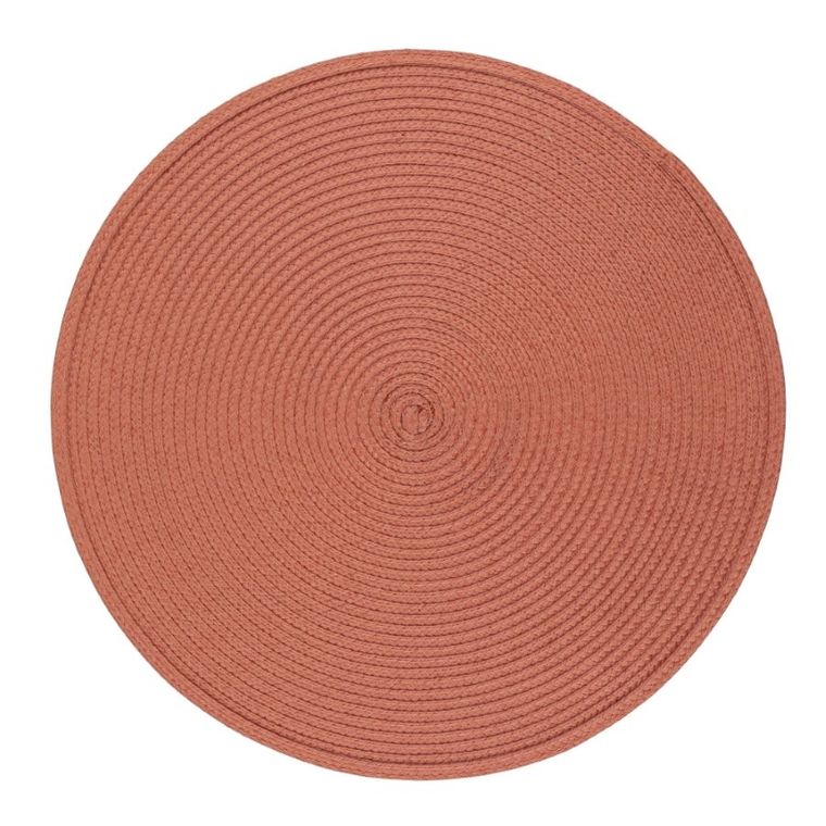 Altom Design, mata słomkowa, okrągła, koralowa, 38 cm