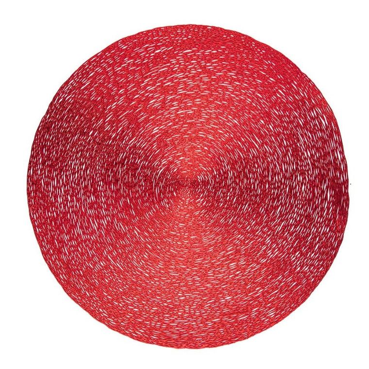 Altom Design, mata stołowa, okrągła pvc, czerwona, 38 cm