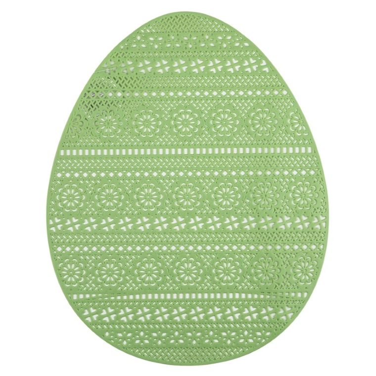 Altom Design, mata stołowa pvc, jajko, 32-40 cm, zielona