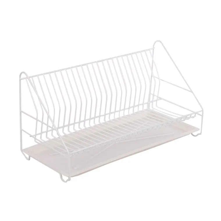 Altom Design, Metpol, suszarka do naczyń 1-poziomowa, 50 cm, biała z tacką