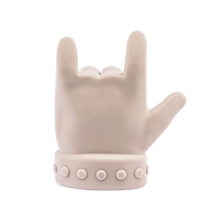 Altom Design, nakładka silikonowa na garnek do trzymania łyżki, 10-8-2 cm, beżowa