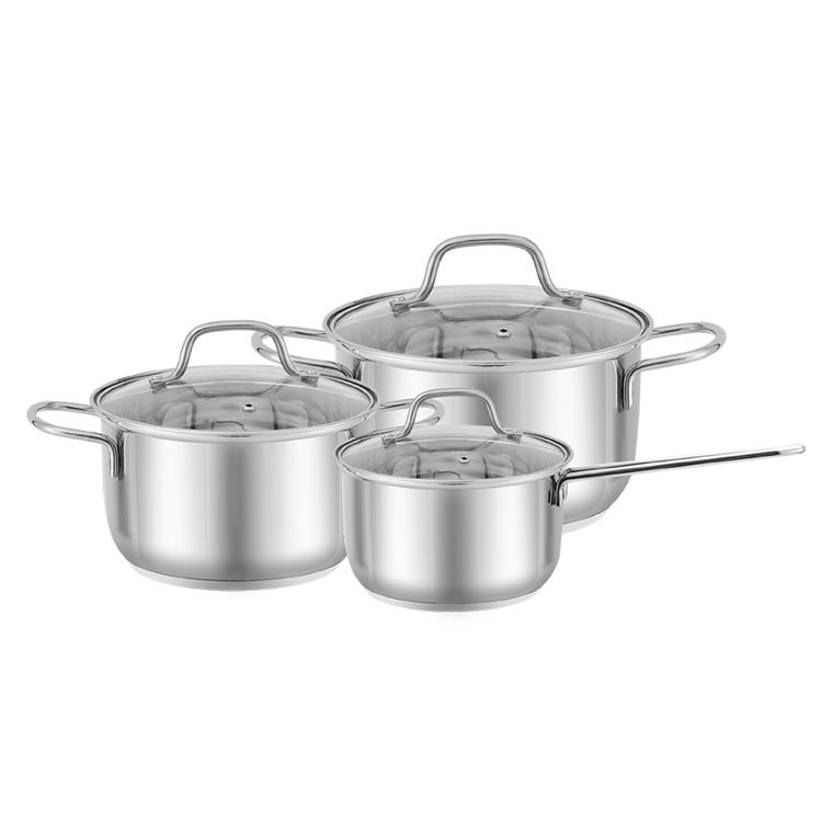 Altom Design, Niko, komplet garnków nierdzewnych, 6 elementów