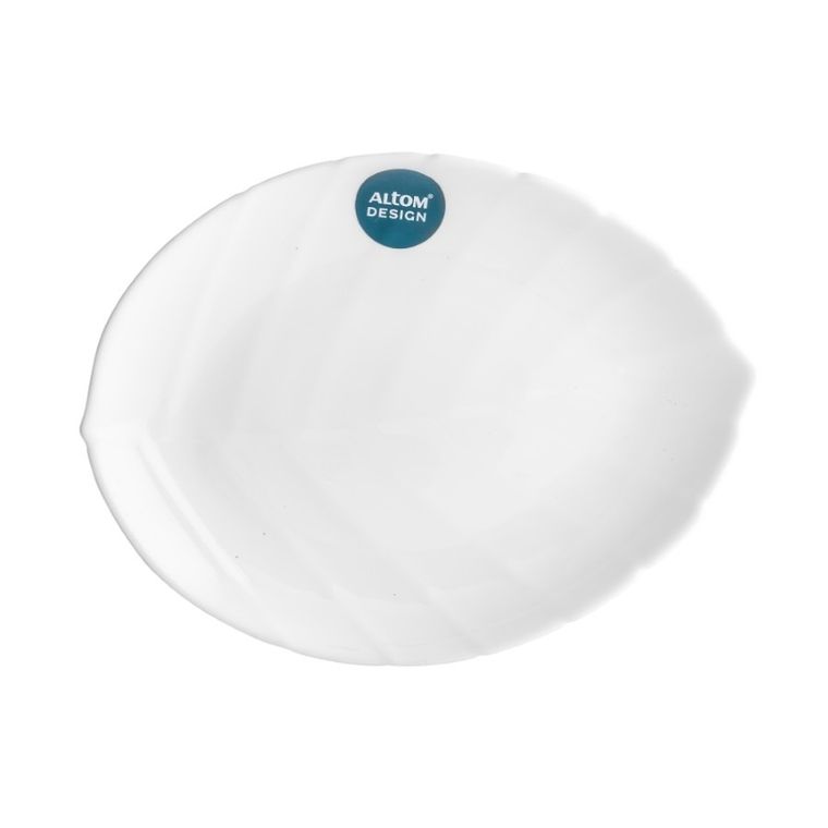 Altom Design, Nocturn White, półmisek, liść, 19-14 cm