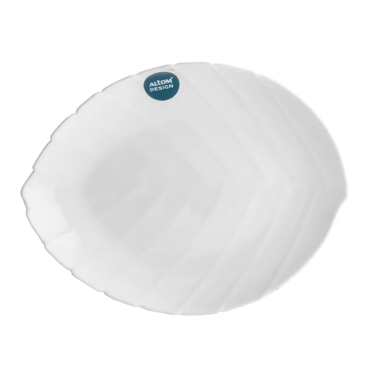 Altom Design, Nocturn White, półmisek, liść, 23-17 cm