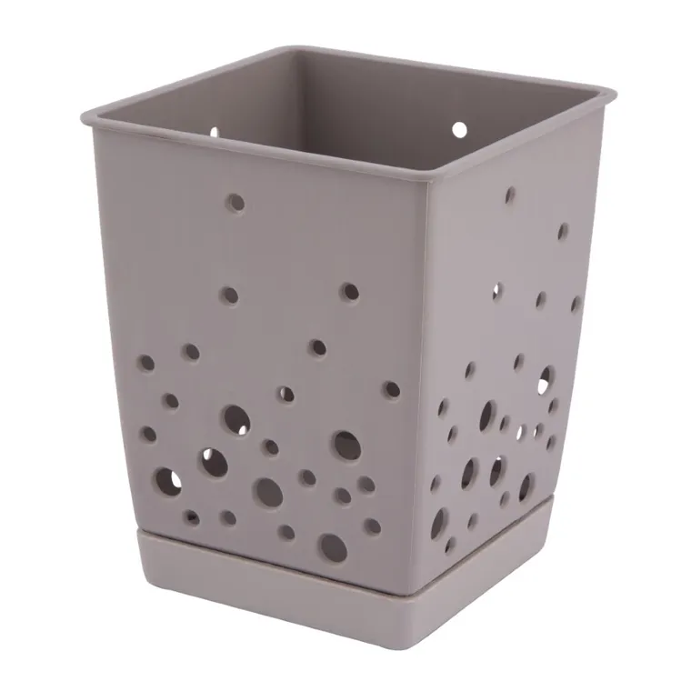 Altom Design, ociekacz do sztućców z podstawką, taupe