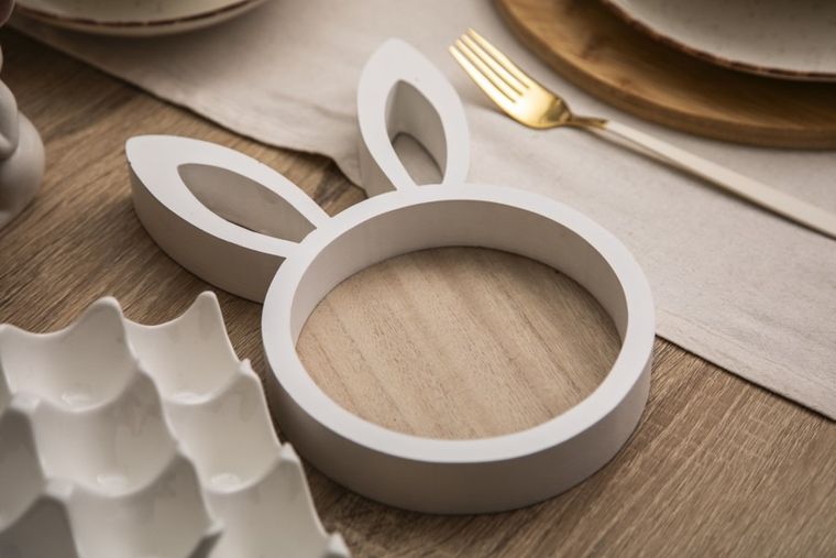 Altom Design, patera dekoracyjna drewniana z uszami, 19-30 cm