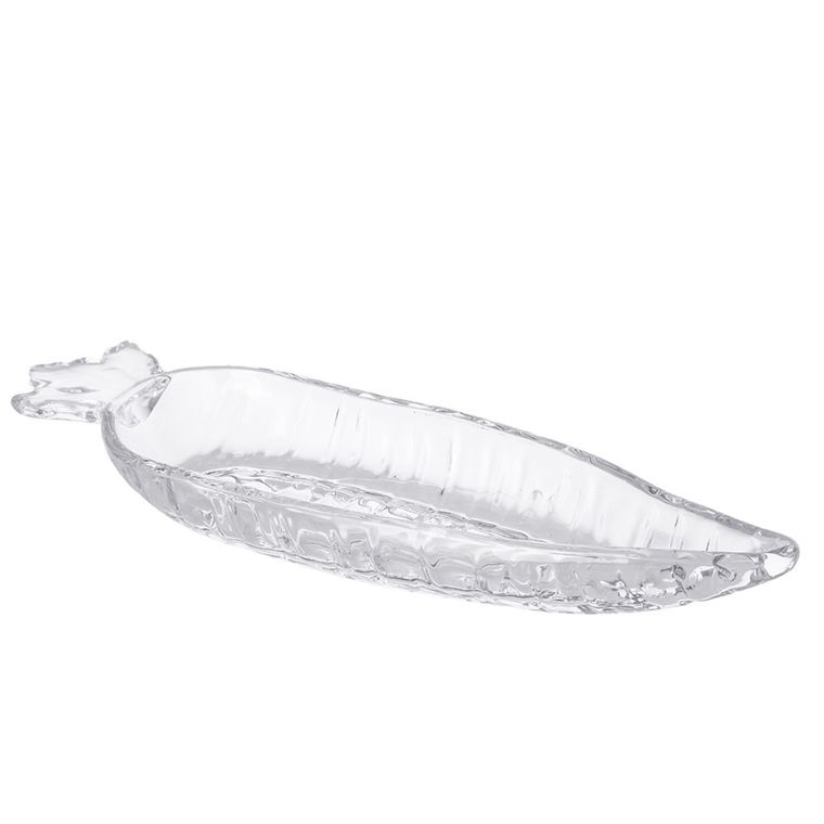 Altom Design, patera szklana, marchewka, 16,5-8-3,5 cm