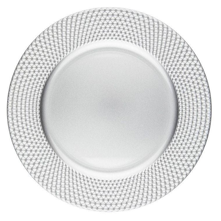 Altom Design, podkładka pod talerz krople, srebrna, 33 cm