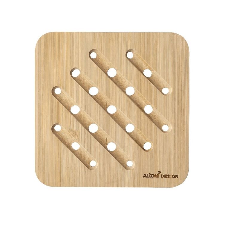 Altom Design, podstawka pod garnek, bambusowa, 16,5-16,5-0,8 cm