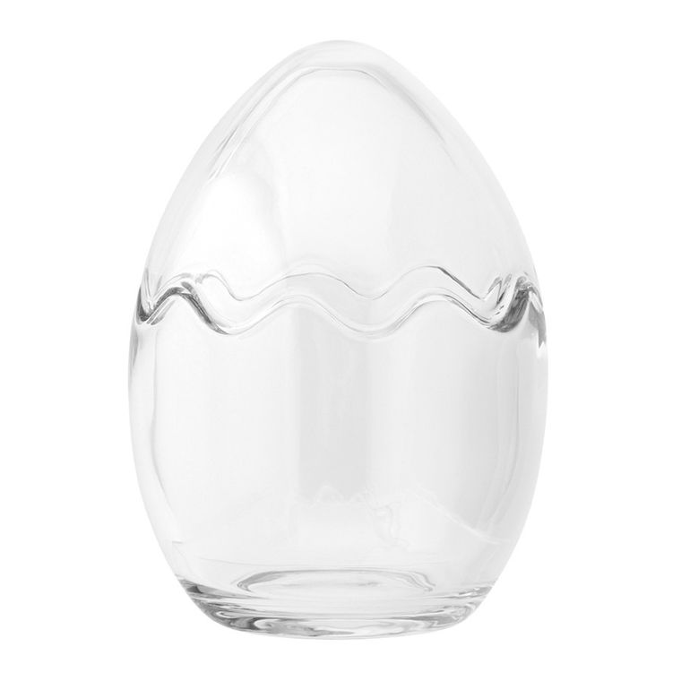 Altom Design, pojemnik szklany jajko, 10-10-14 cm